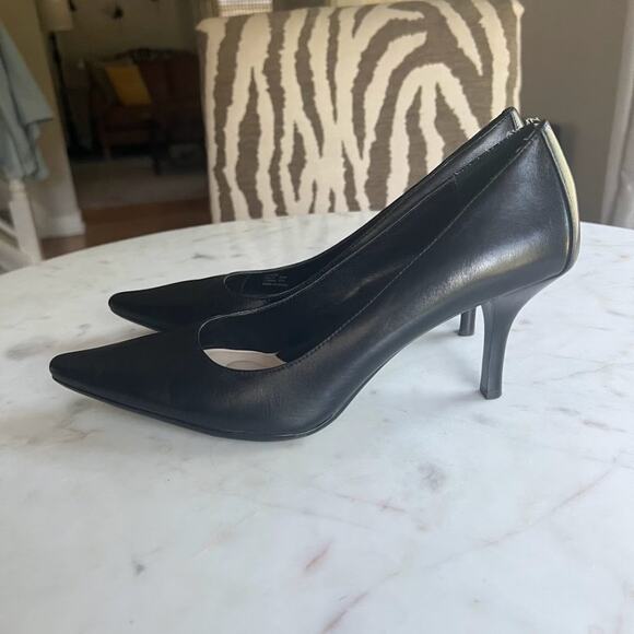 Calvin Klein Black Dolly Mid-Height Classic Point Toe Heels - Picture 13 of 15